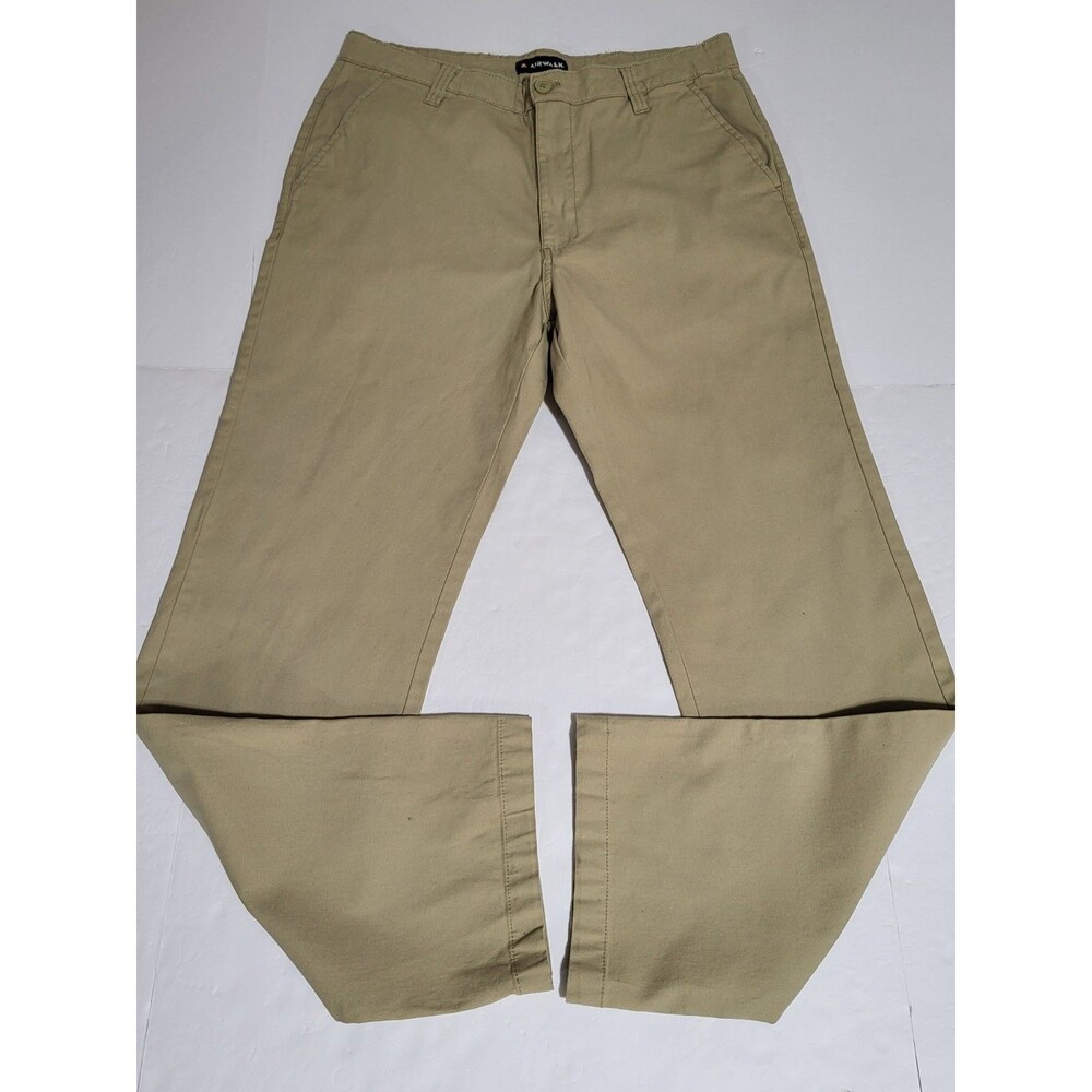 Airwalk Mens Chino brown Pants Size 34x32 Straight Leg With Pockets
